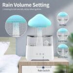 5 IN 1 Bluetooth Speaker Colorful Raindrop Humidifier CH08 PRO with 7 Colors