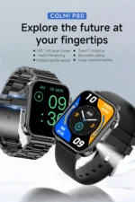 COLMI P80 BT Calling Smartwatch – Silicone Belt - Image 2