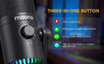 Maono DM30 RGB Programmable USB Condenser Microphone – Black - Image 3