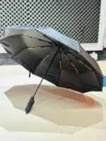 Premium 10-Ribs Automatic Folding Umbrella With Hanger Handle - Image 2