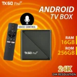 TX60 Pro 24K Ultra HD Smart Android TV Box With Voice Control Remote - Image 5
